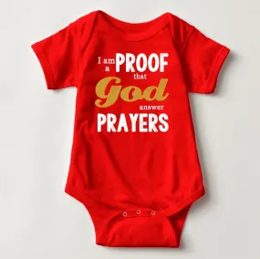 Baby Statement Onesies - I am Proof Red