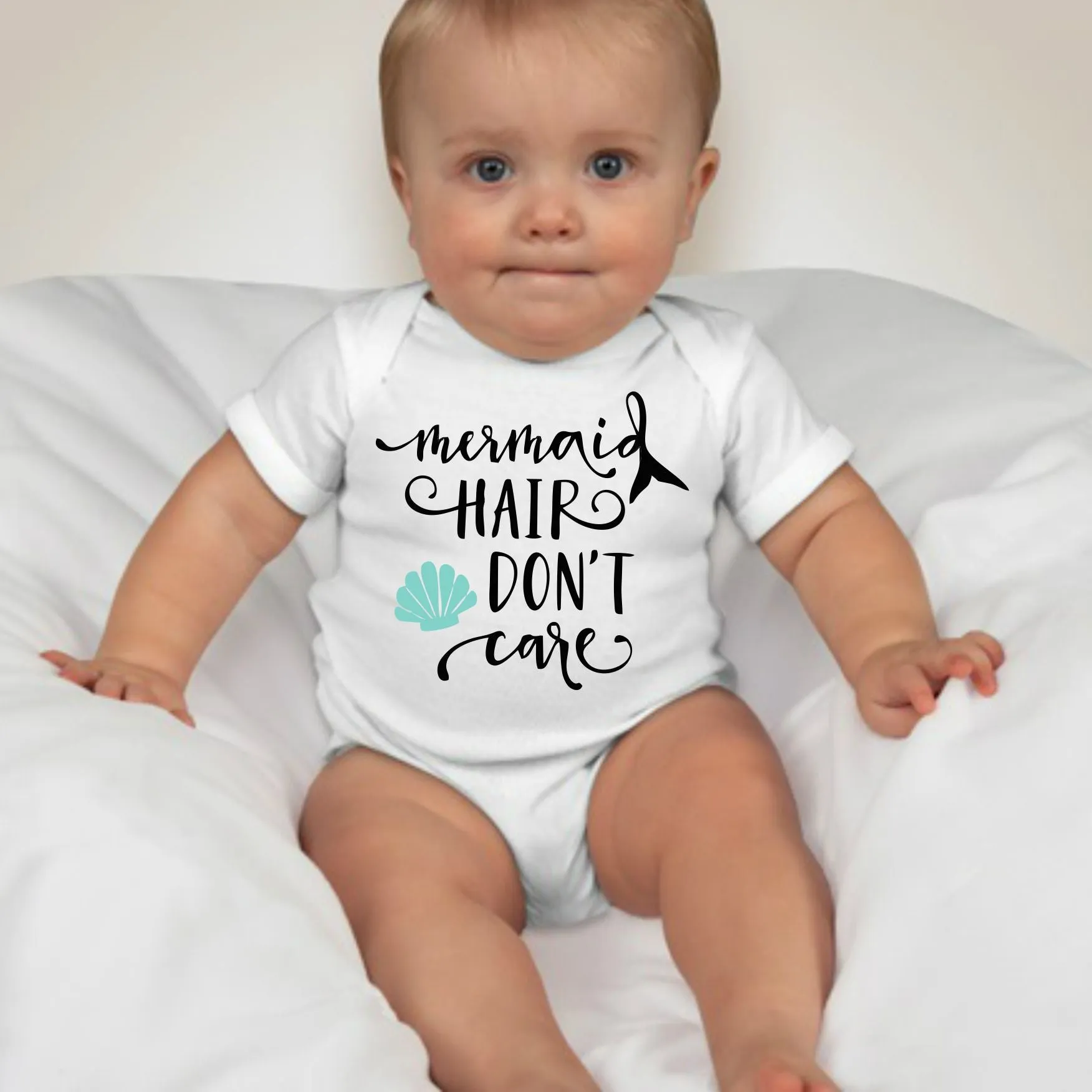 Baby Statement Onesies - Mermaid Hair Don't Care
