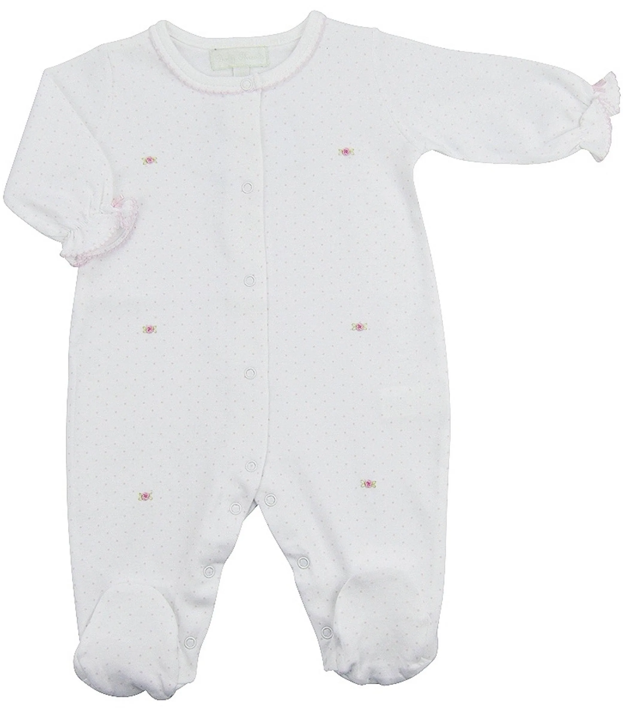 Baby Threads - Peggy Pima Cotton Baby Girl  Footie: 6M