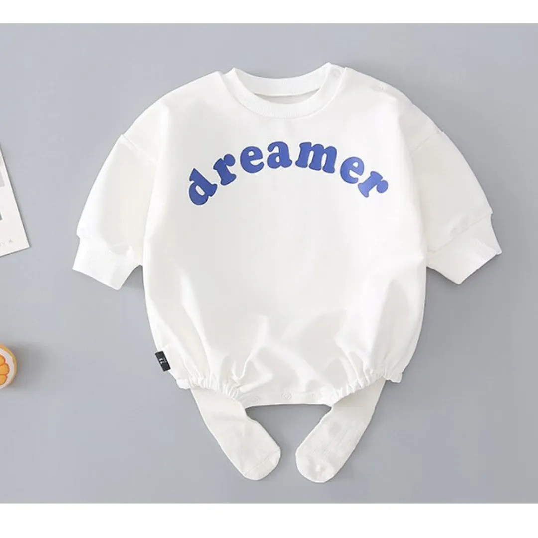 Baby Toddler Sweatshirt Romper Dreamer Cotton Babywear