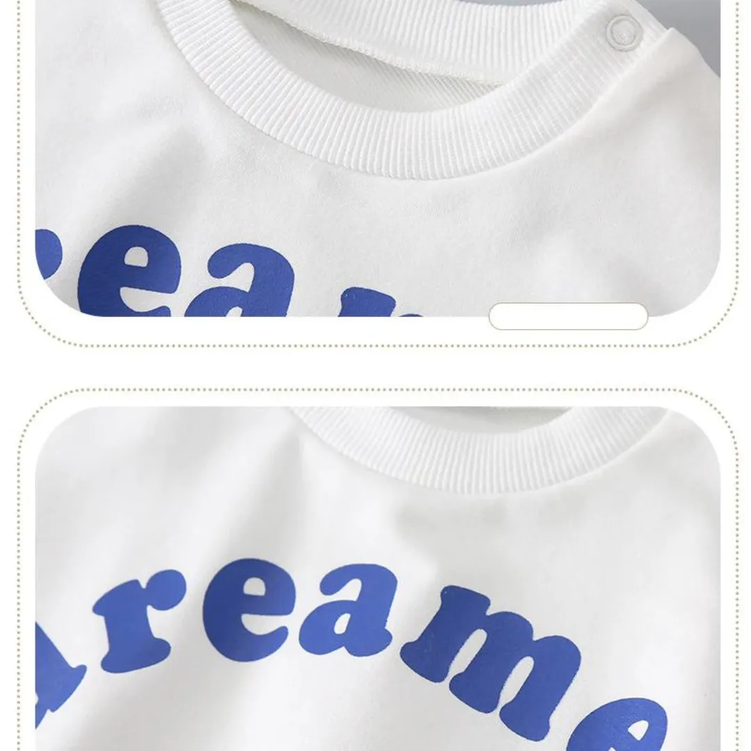 Baby Toddler Sweatshirt Romper Dreamer Cotton Babywear