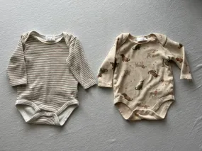 Beau et Belle Long Sleeve Onesies, 3-6 months, Kids 6 Month (3-6M)