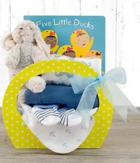 Bedtime for Baby Gift Basket - Blue