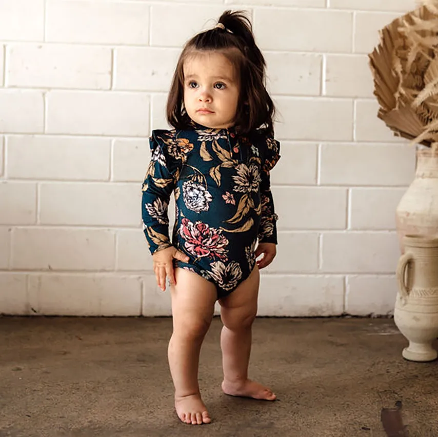 Belle L/Slv Ruffle Bodysuit