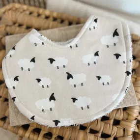 Bib - Beige Sheep