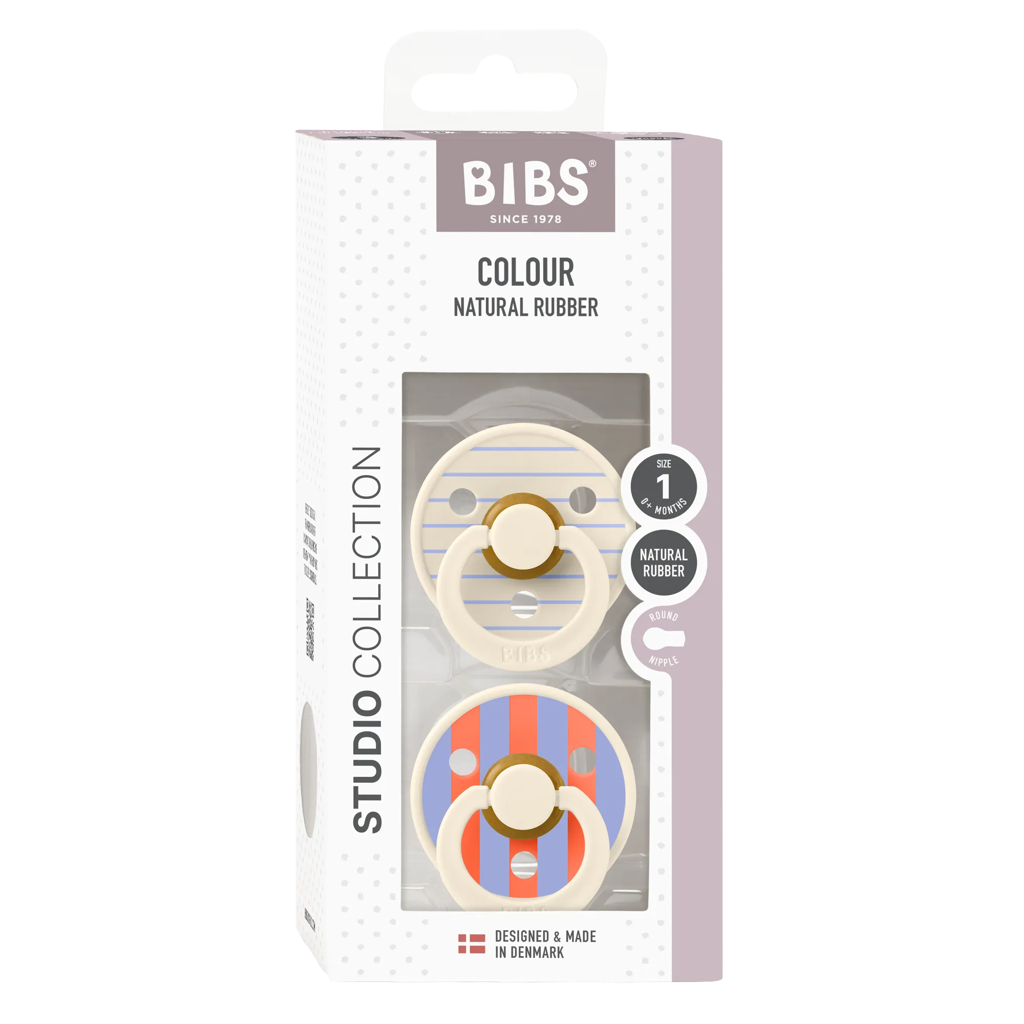 Bibs - Studio Colour Pin Pacifier - Ivory Hush