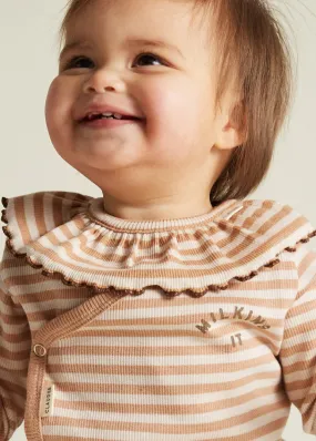 Bobbi Clay Stripe Collar Bib