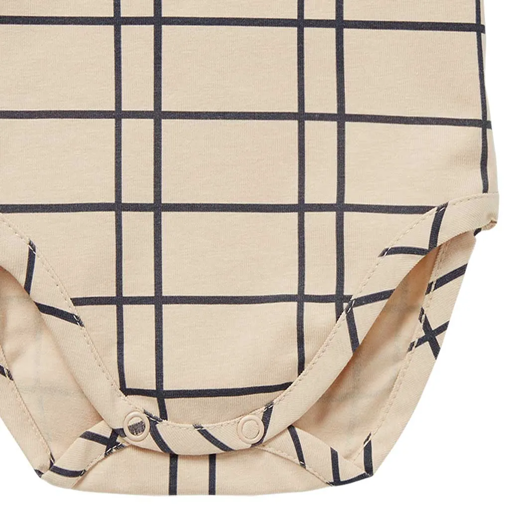 Bodysuit Grid Buttercream