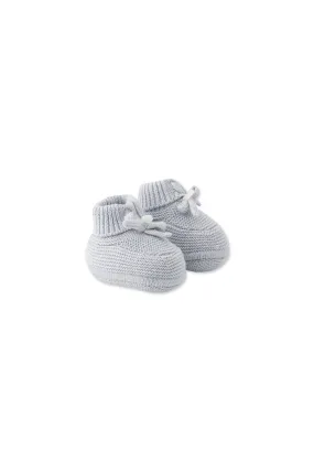 Booties - Blue Knit
