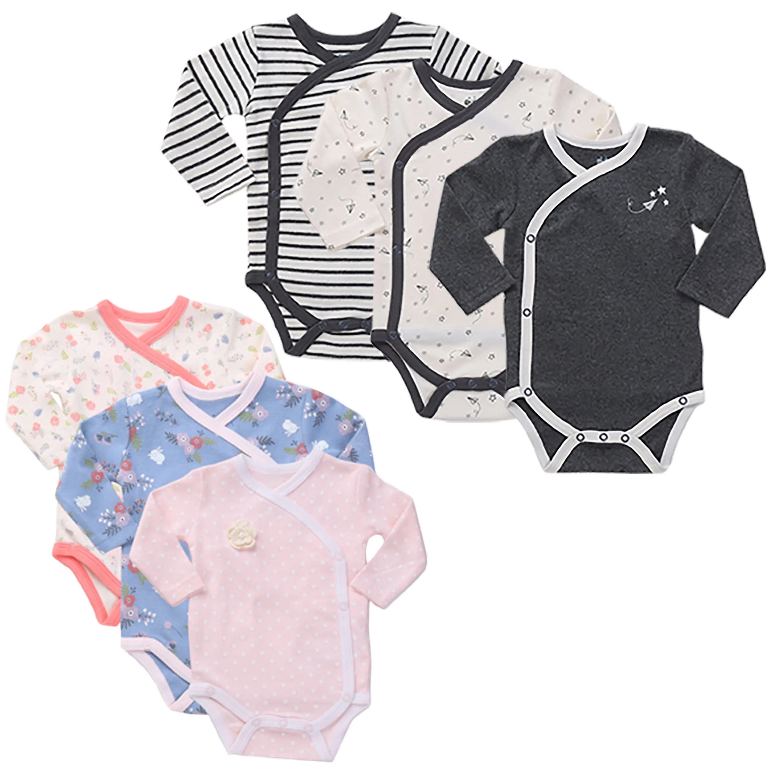 Boy Girl Twin Bodysuits Set