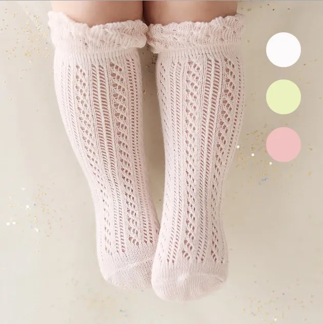 Breathable High Knee Cotton Baby Socks