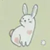 Bunny Print Baby Mittens