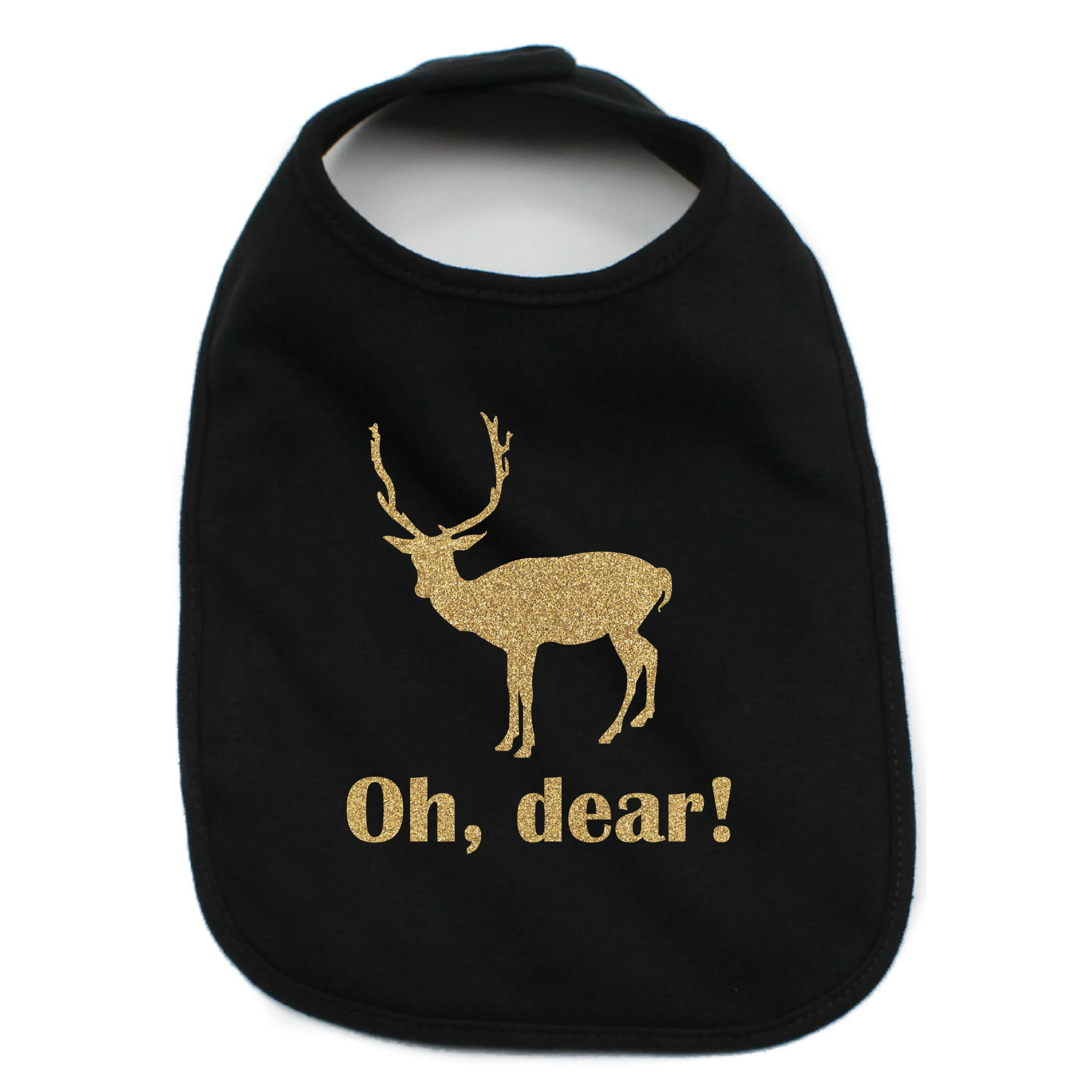 Christmas Oh Dear Infant 100% Cotton Bib
