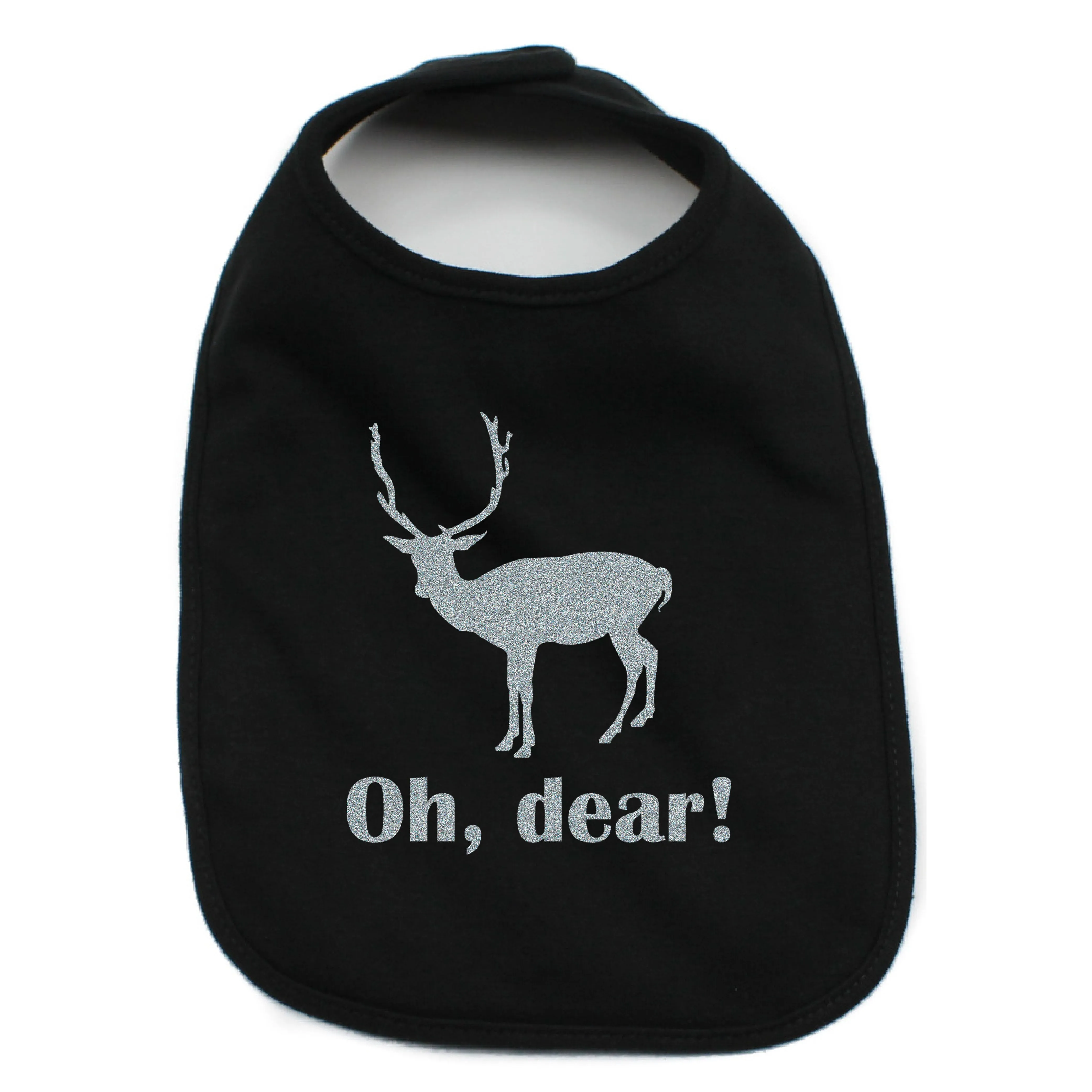 Christmas Oh Dear Infant 100% Cotton Bib
