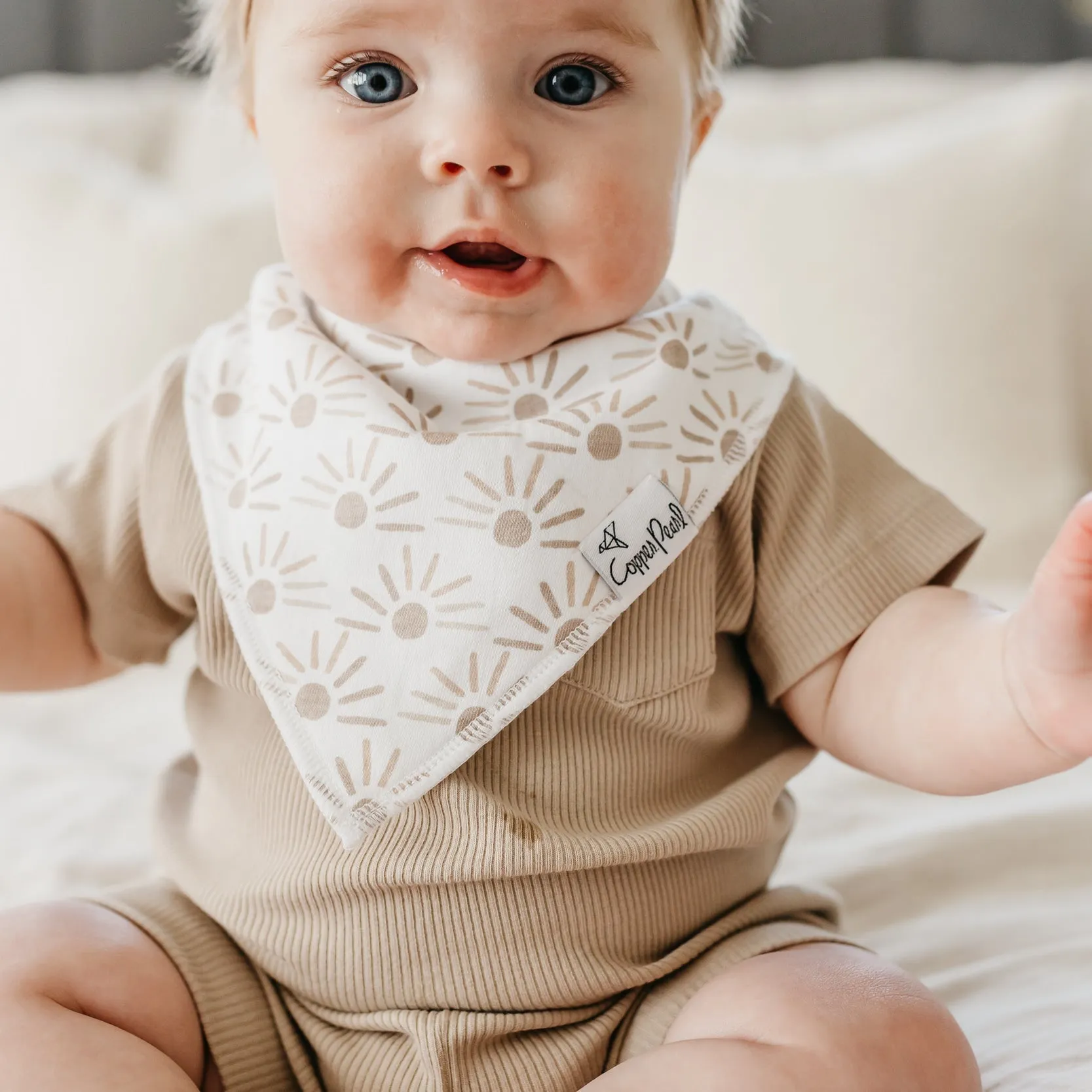 Copper Pearl Baby Bandana Bibs | Bliss