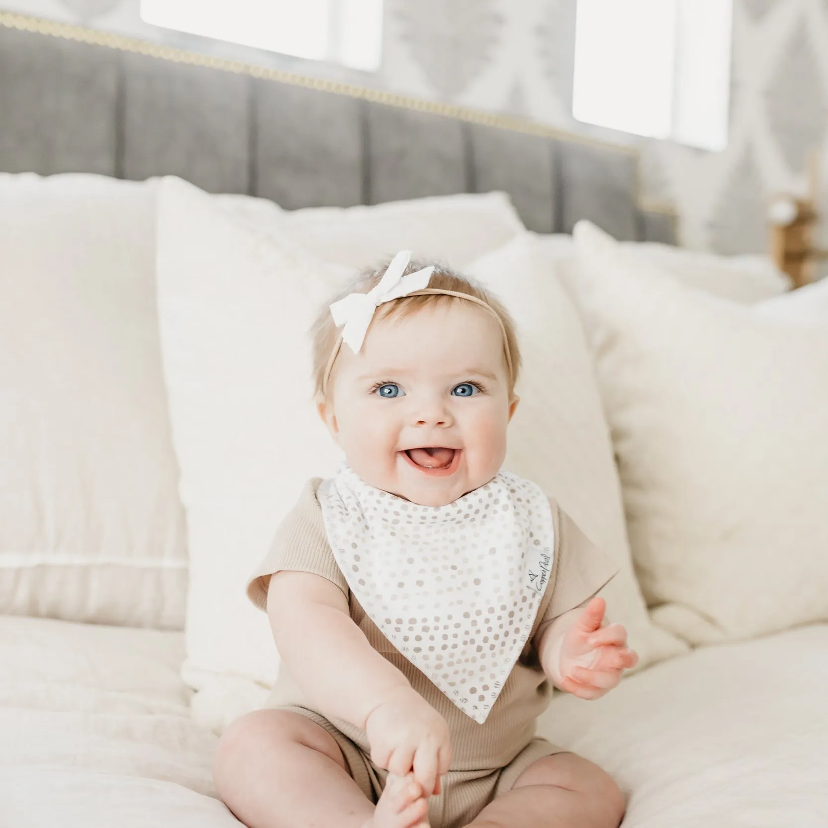 Copper Pearl Baby Bandana Bibs | Bliss