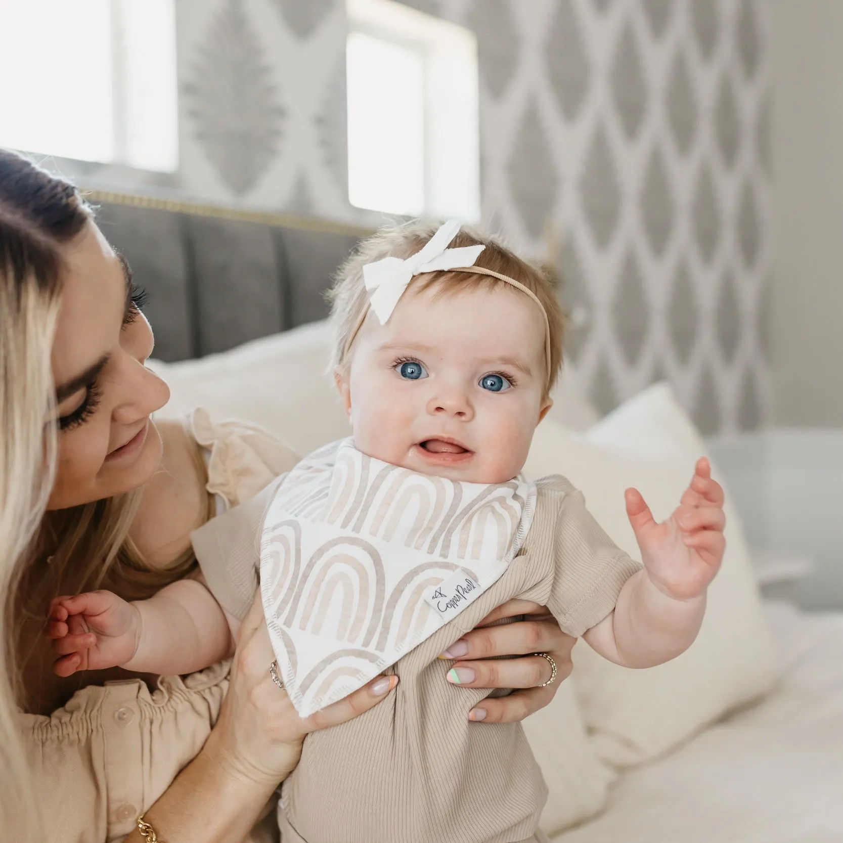 Copper Pearl Baby Bandana Bibs | Bliss