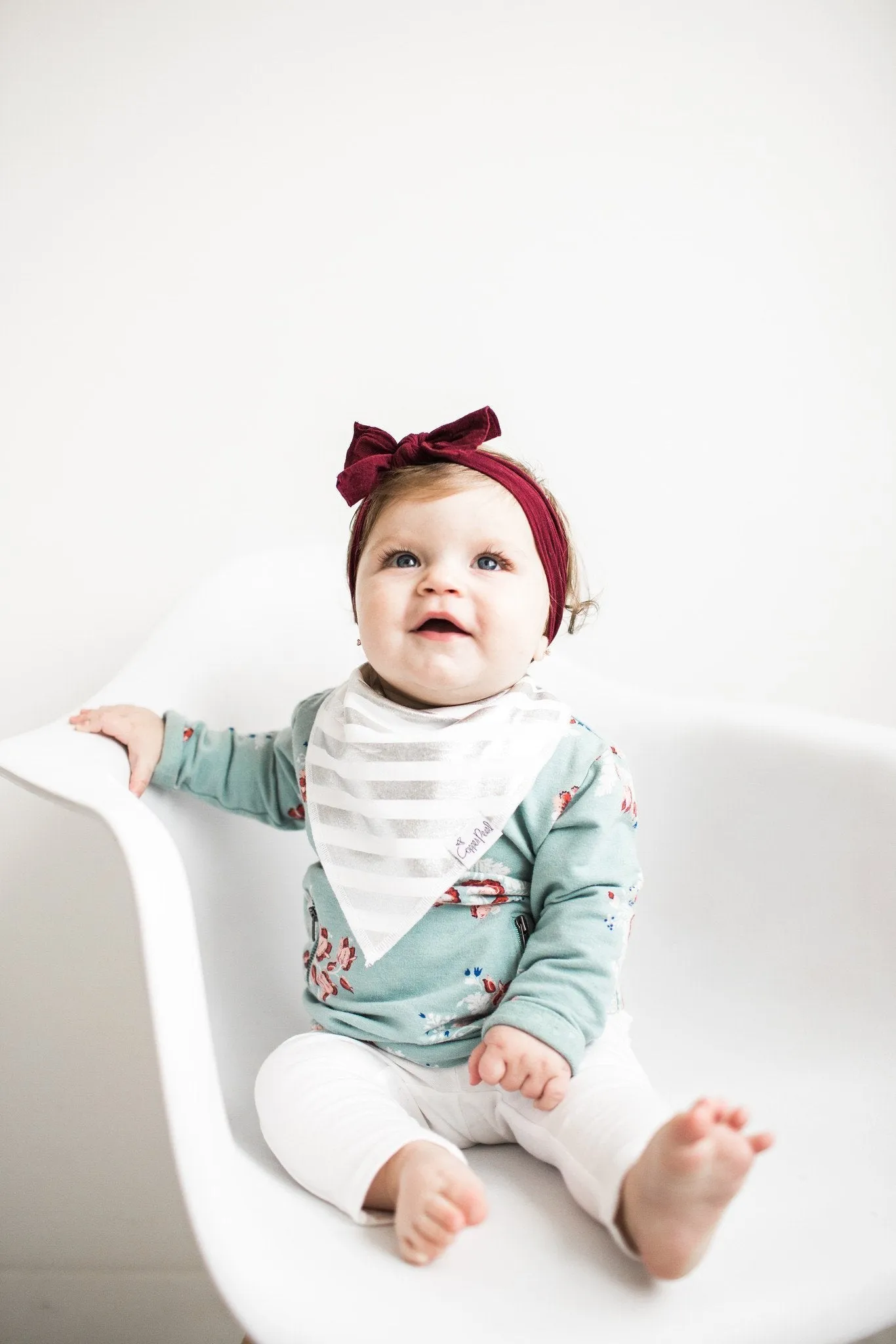 Copper Pearl Baby Bandana Bibs - Jewel