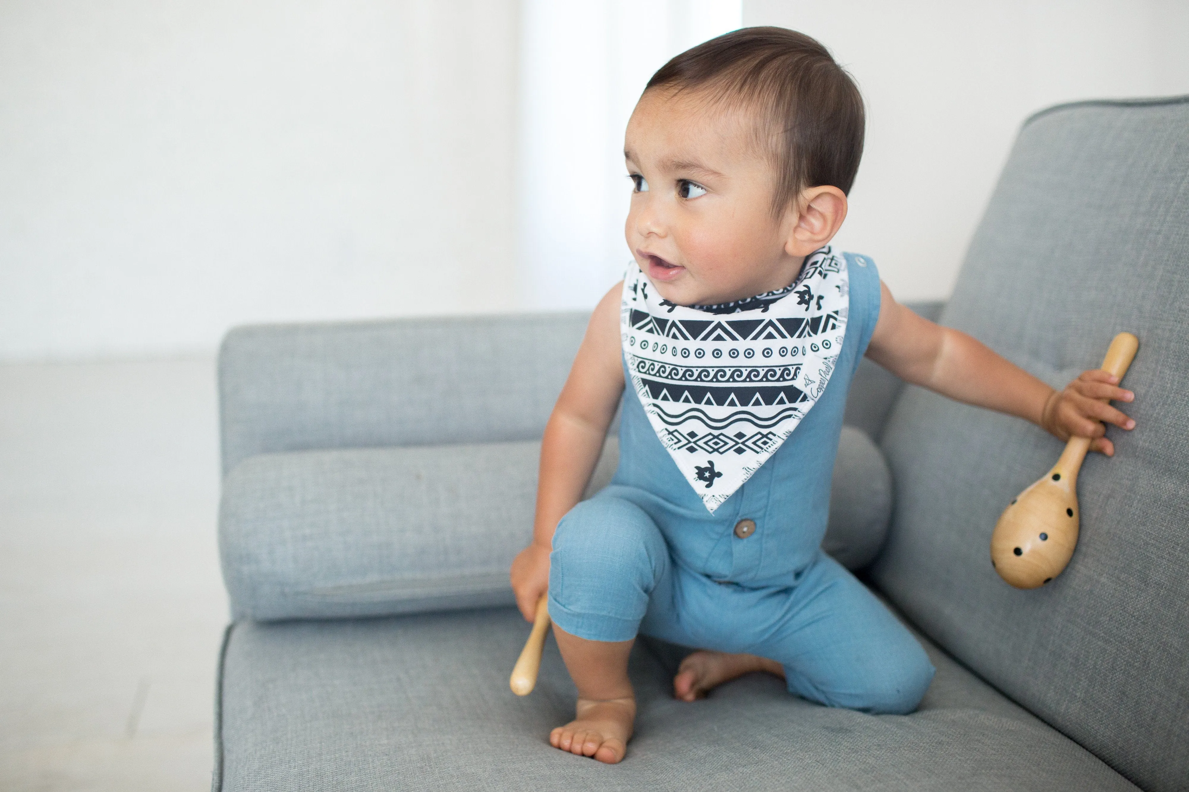 Copper Pearl Baby Bandana Bibs - Maui