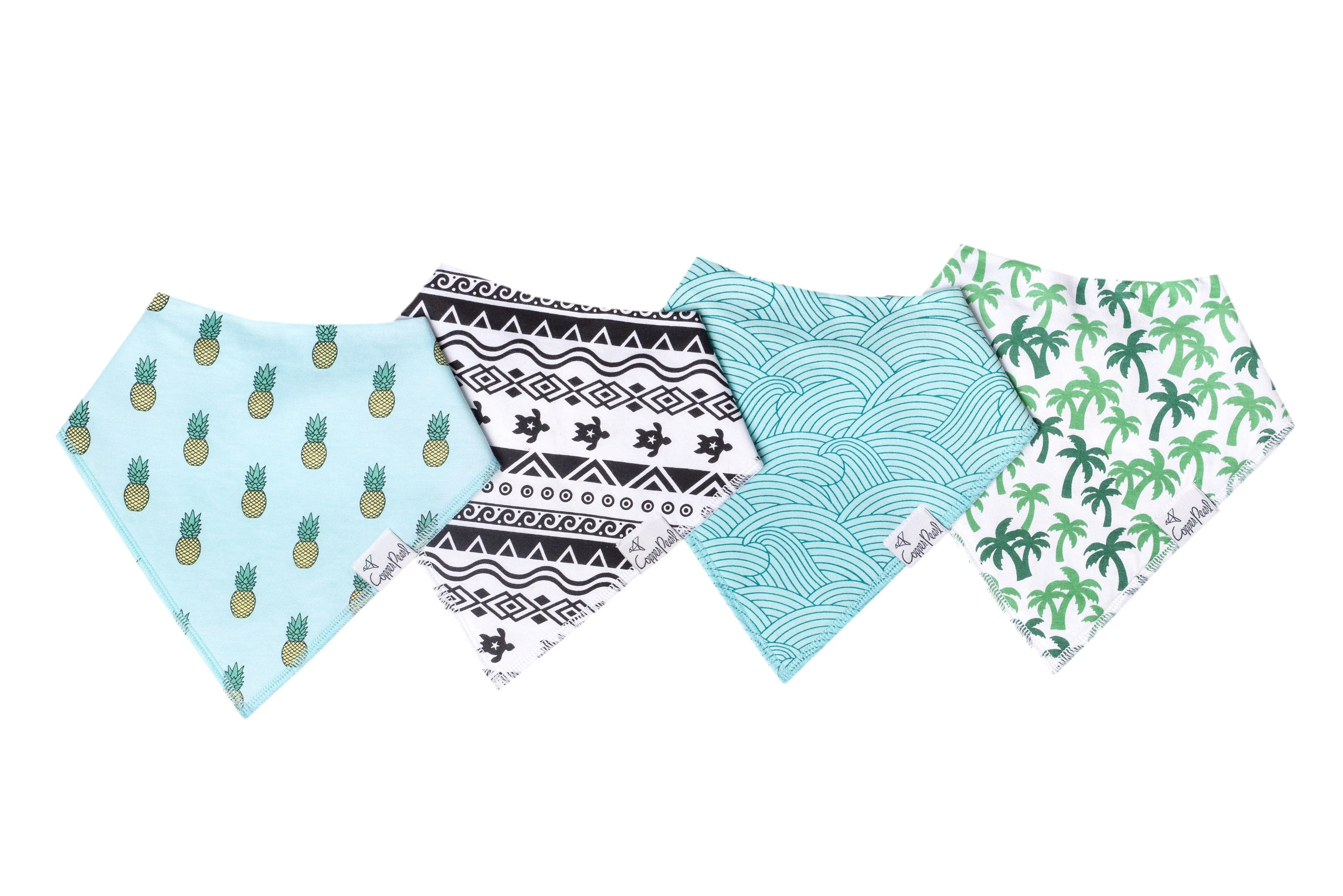 Copper Pearl Baby Bandana Bibs - Maui