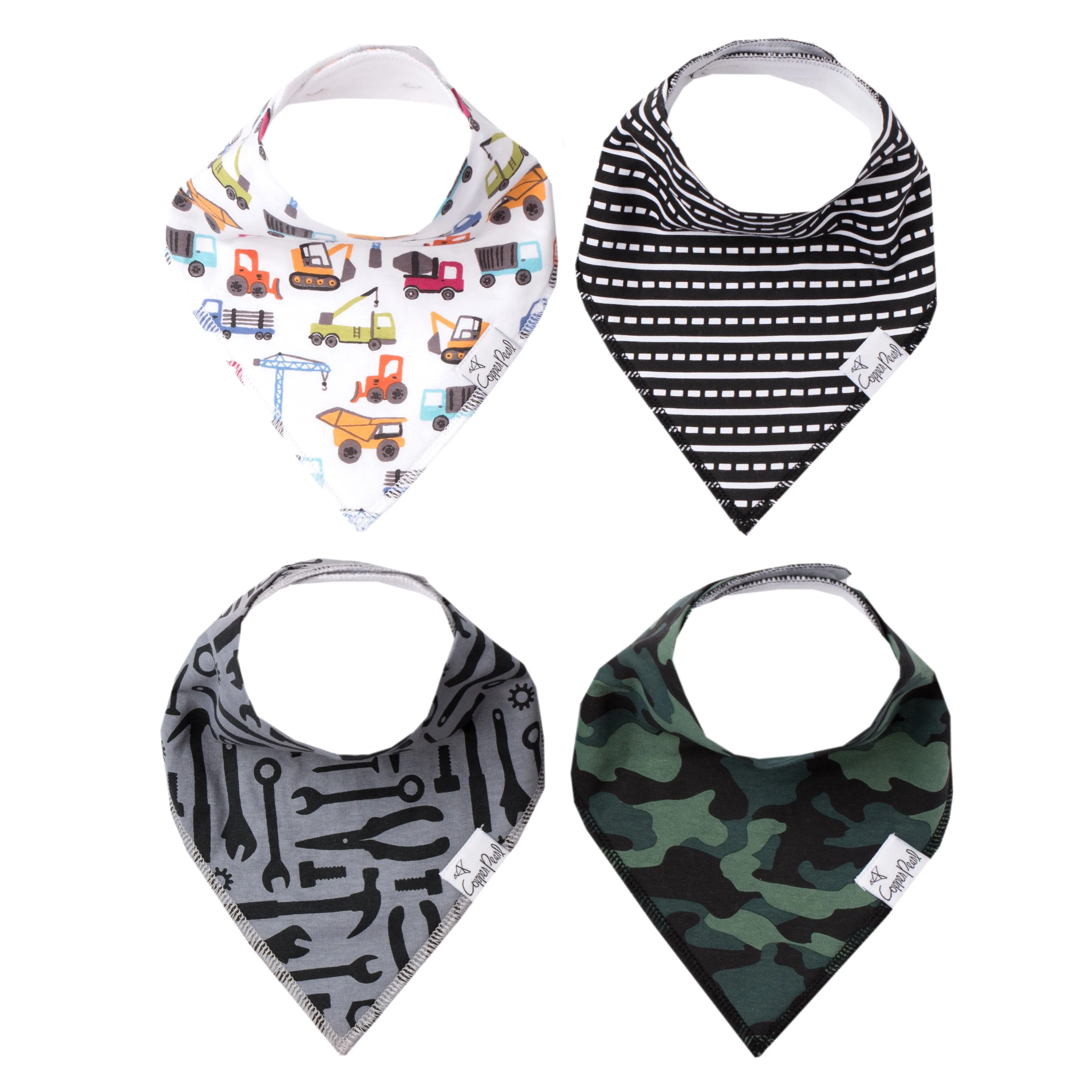 Copper Pearl - Bandana Bib (4 pack) - Diesel