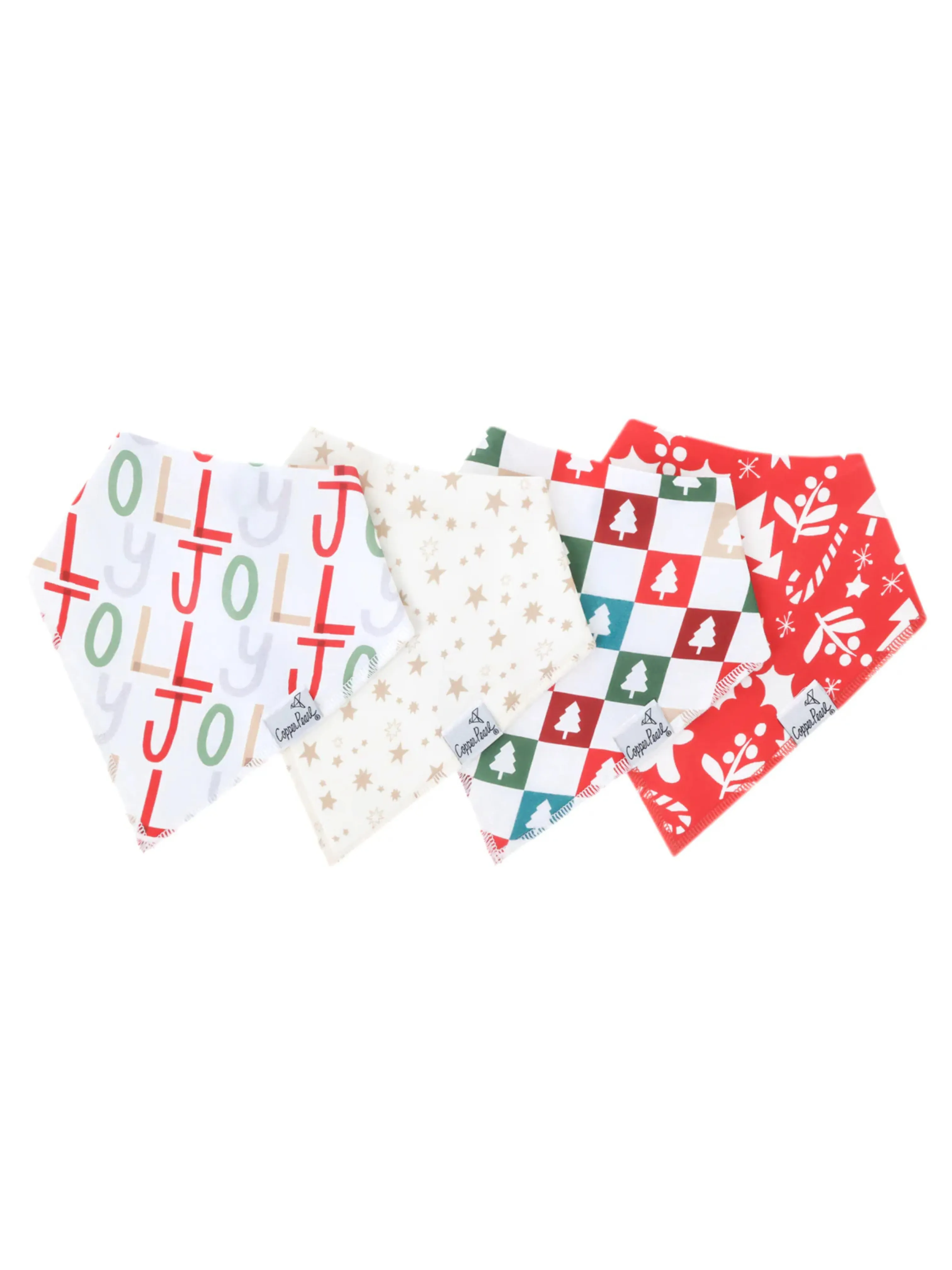 COPPER PEARL CHRISTMAS BANDANA BIBS