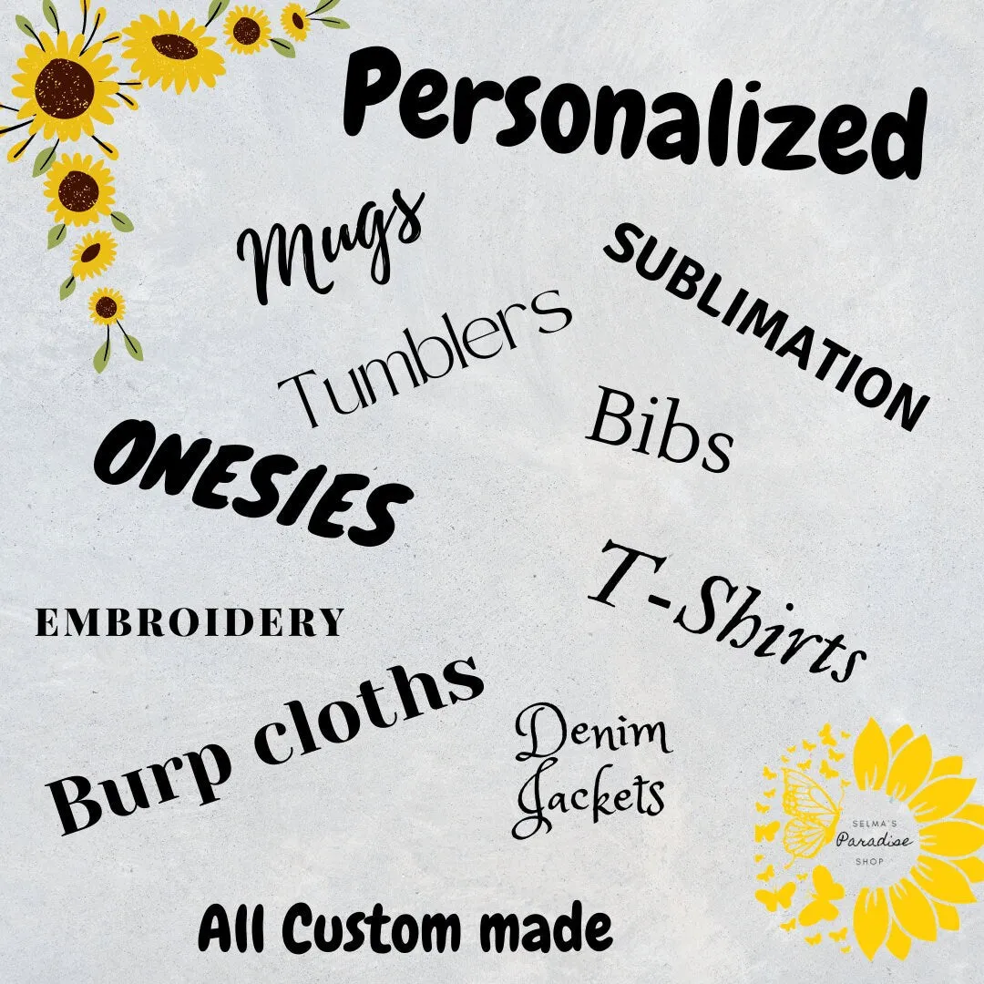 Cotton Bandana Bibs, Custom Baby, Unisex, Personalized,Custom for Baby,Last Name or First Name,Baby Announcement,Baby Bandana Bib,ShowerGift