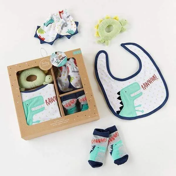 Dino Baby 4-Piece Gift Set