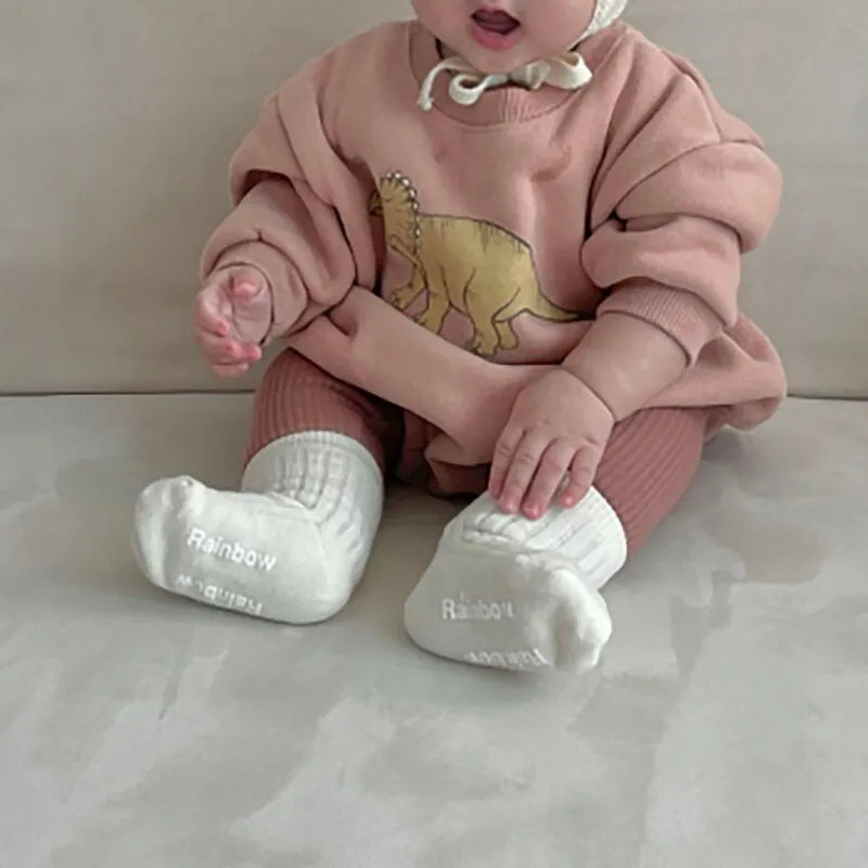 Dinosaur Print Baby Fleece Bodysuits | One-piece