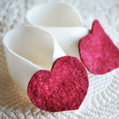 DIY Baby Booties Hearts