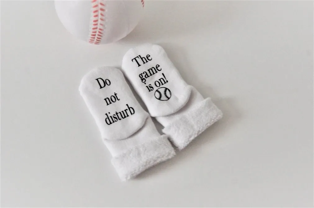 Do Not Disturb Baseball Socks