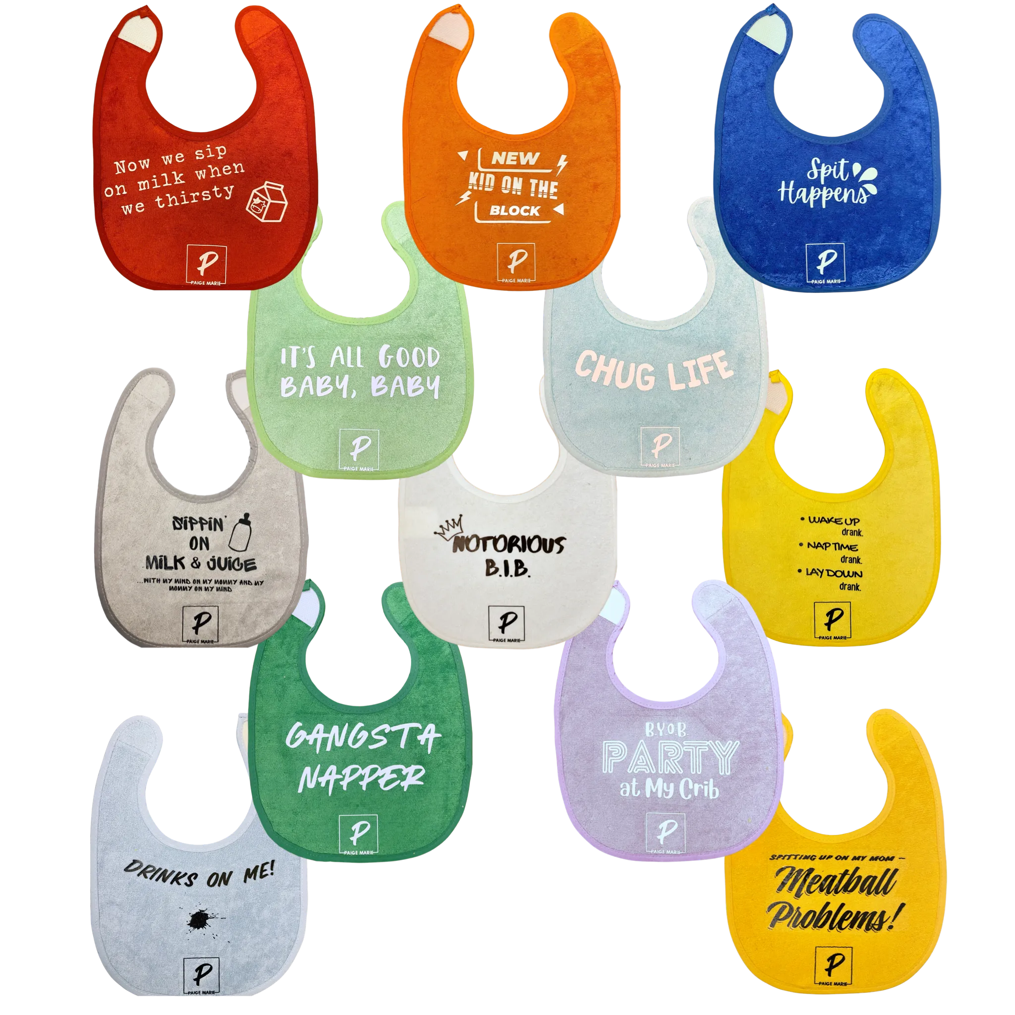 Drank All Day - Cool Kid Personalized Bib