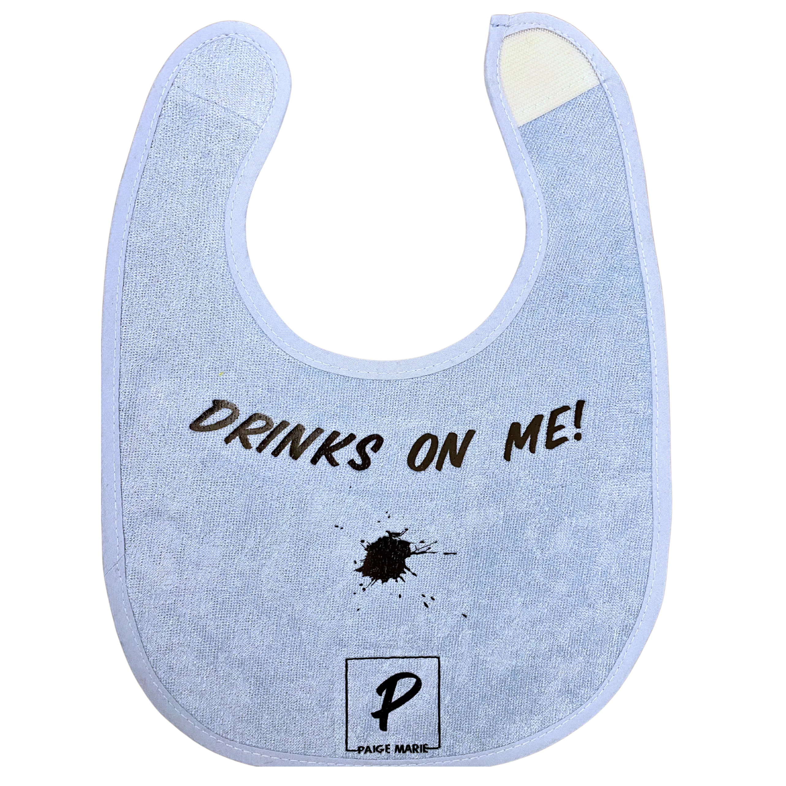 Drinks on Me - Cool Kid Personalized Bib