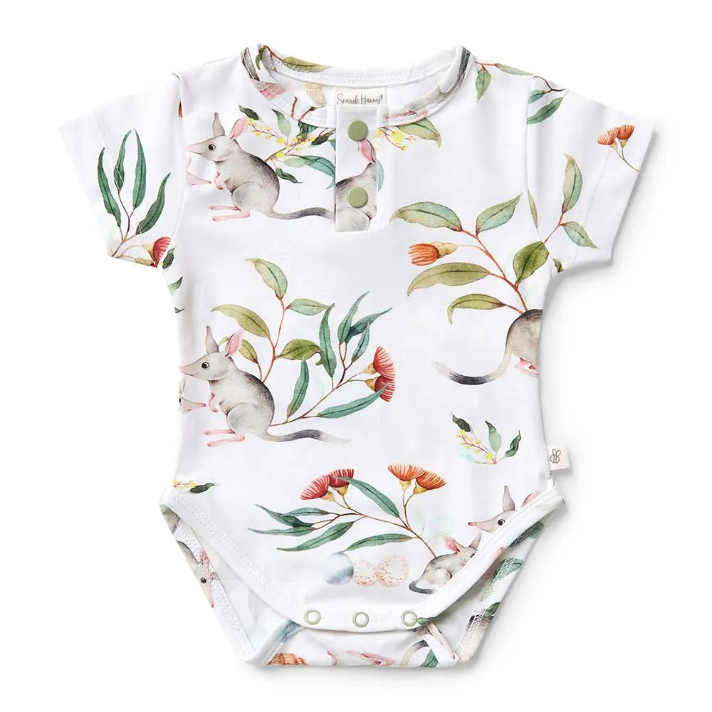 Easter Bilby Short Sleeve Organic Bodysuit