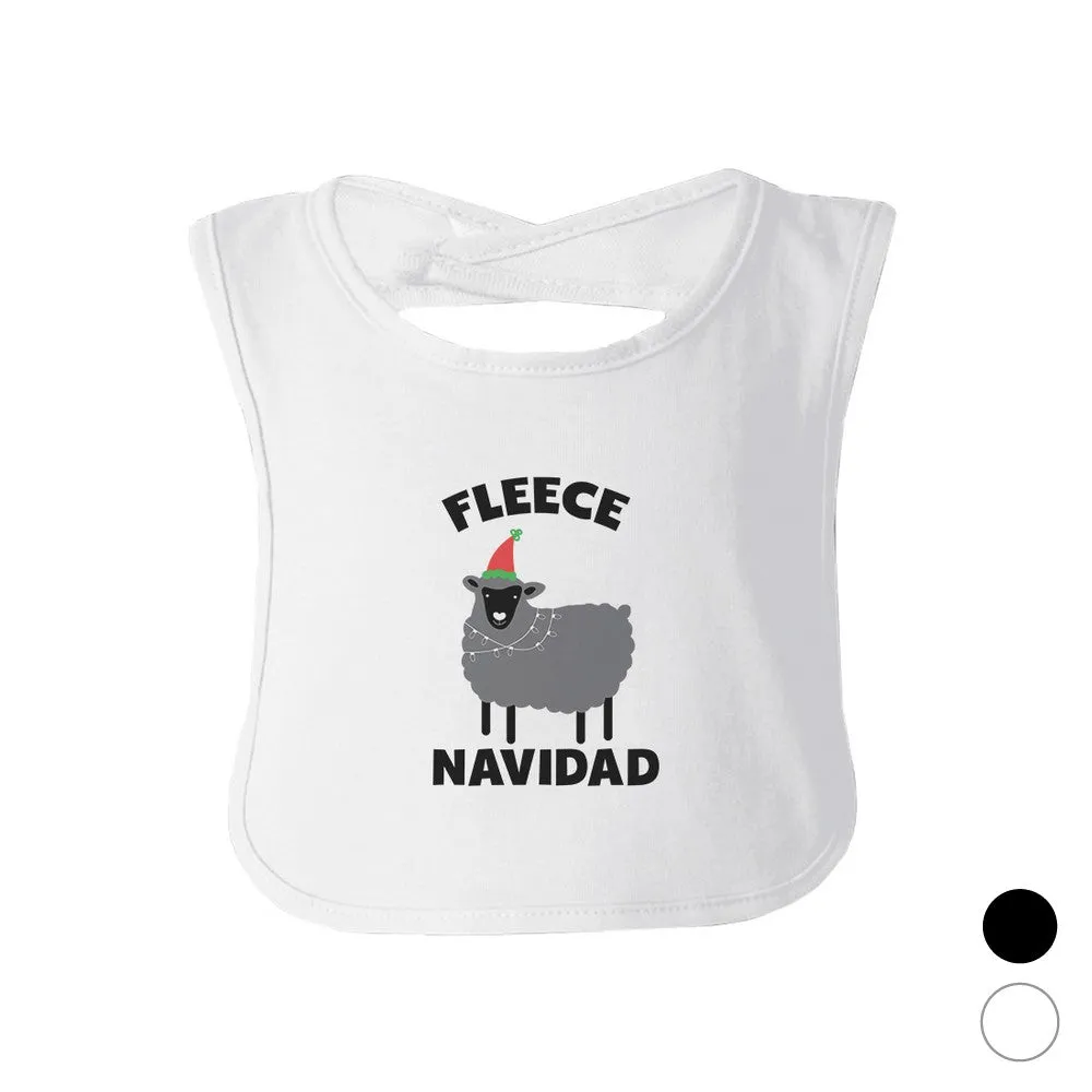 Fleece Navidad Infant Gift Baby Teething Bib Cute Christmas Gift