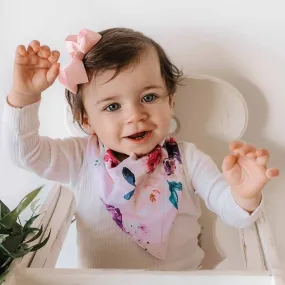 Floral Kiss Organic Dribble Bib