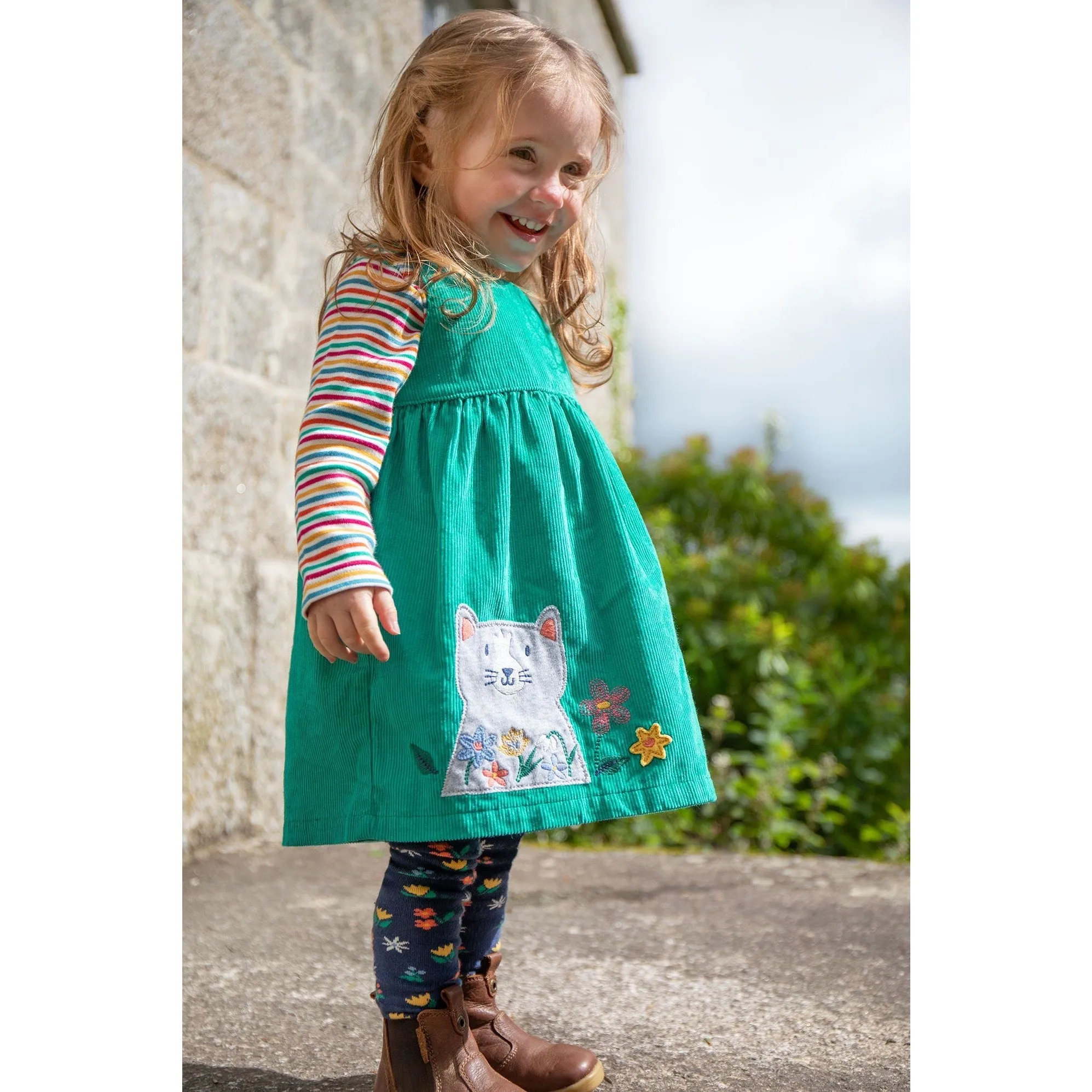 Frugi Betty Bodysuit 500166A4lbms Stripe