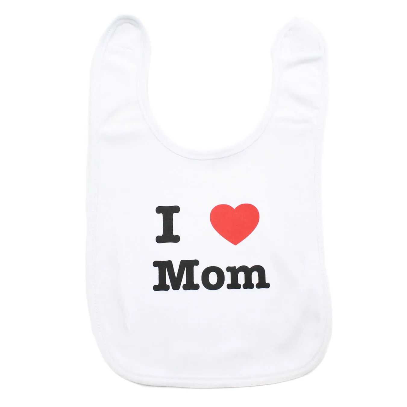 I Heart Love Mom Newborn Baby Soft Cotton Bib