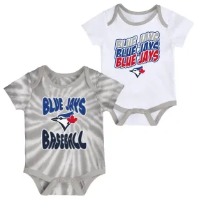 Infant Toronto Blue Jays Tie Dye/White Onesie 2-Pack Set