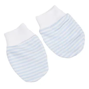 Kissy Kissy Mittens  Simple Stripes Blue