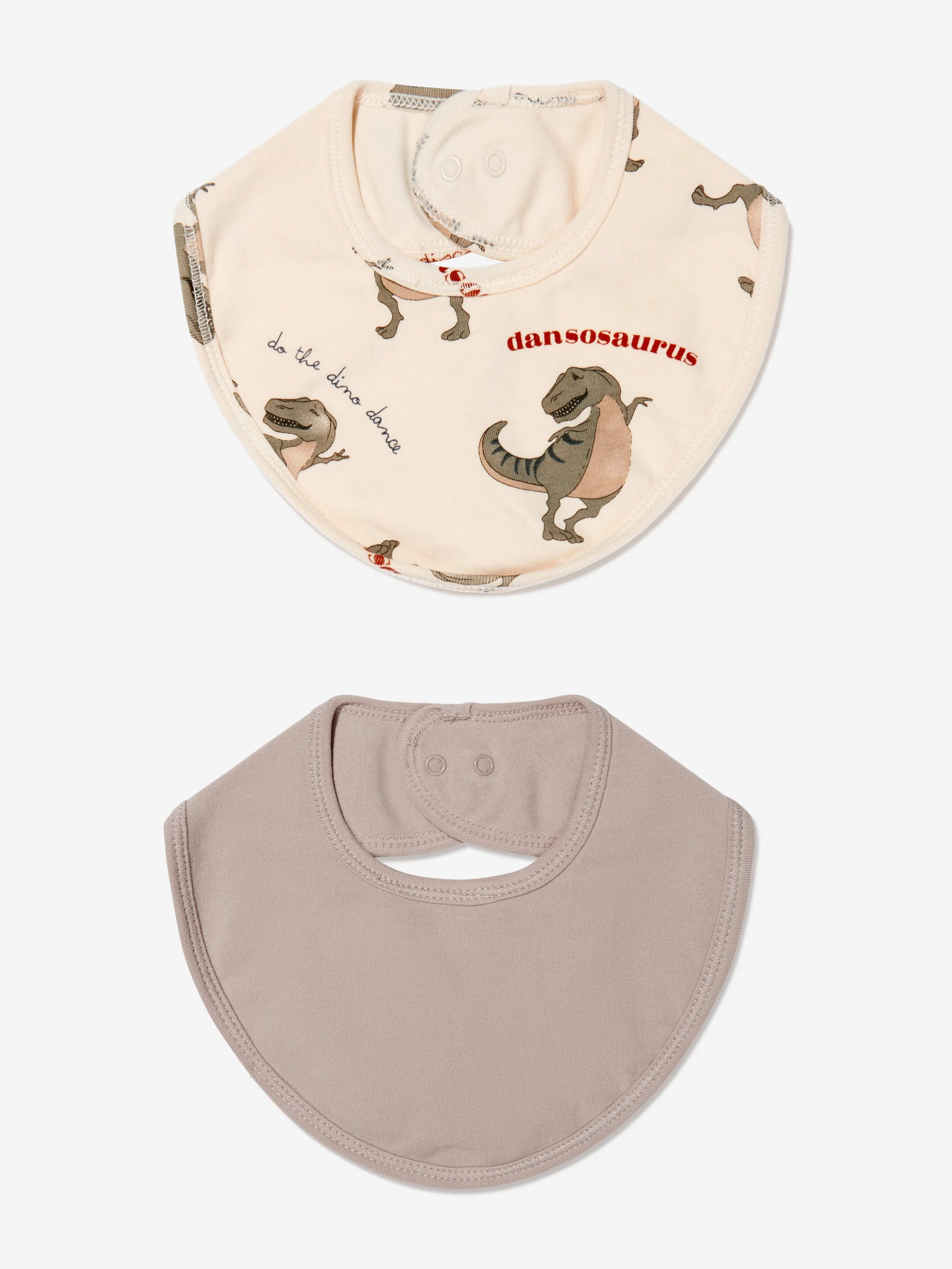 Konges Slojd Baby Organic Cotton 2 Pack Dinosaur Bibs