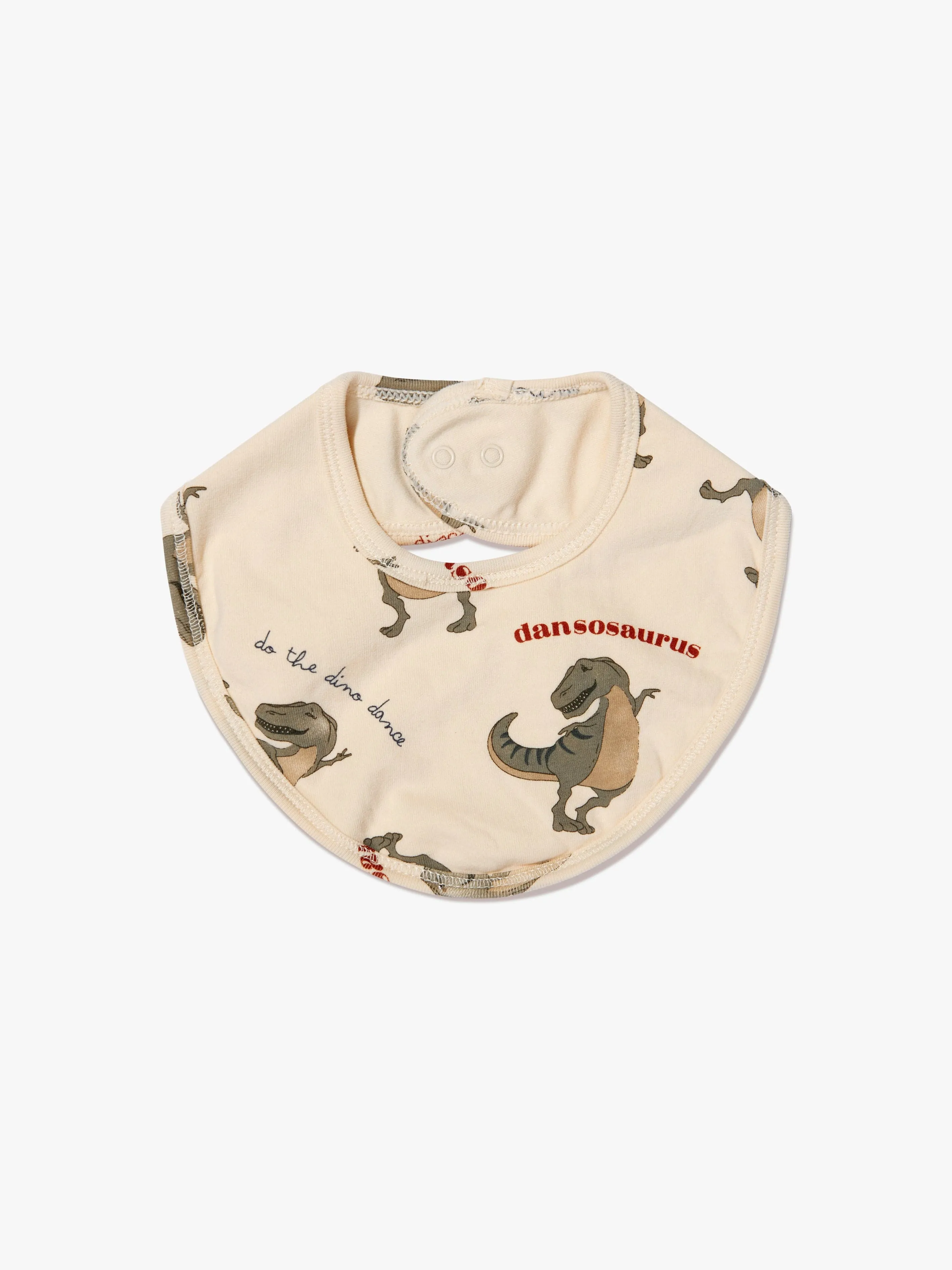 Konges Slojd Baby Organic Cotton 2 Pack Dinosaur Bibs