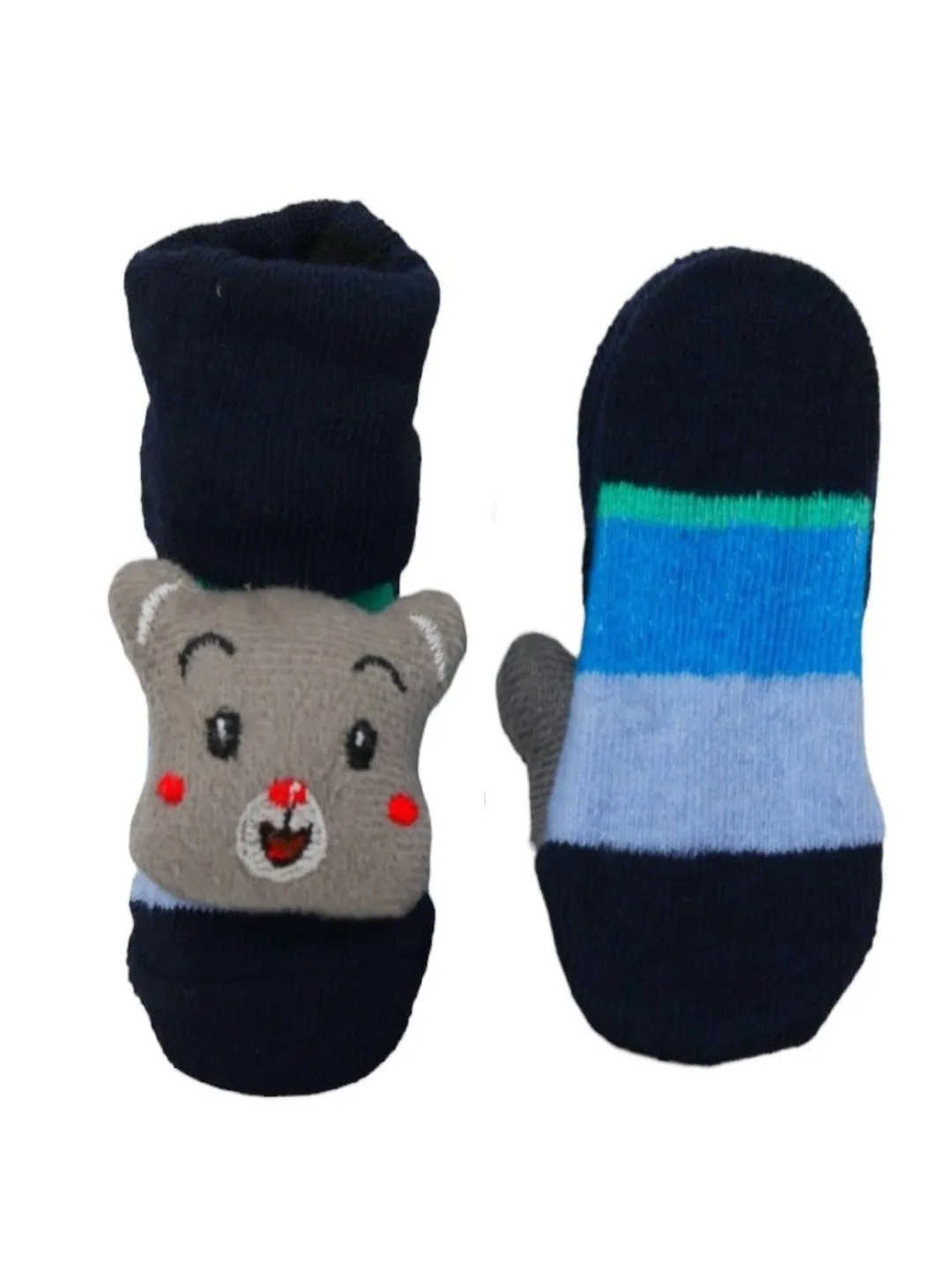 Little Racer Car and Puppy Socks Set for Baby Boys
