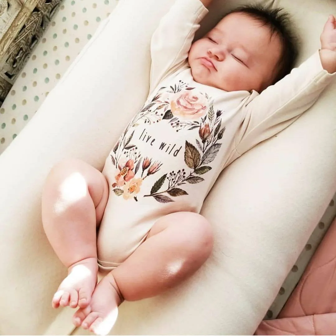 Live Wild Organic Baby Bodysuit - Short Sleeve