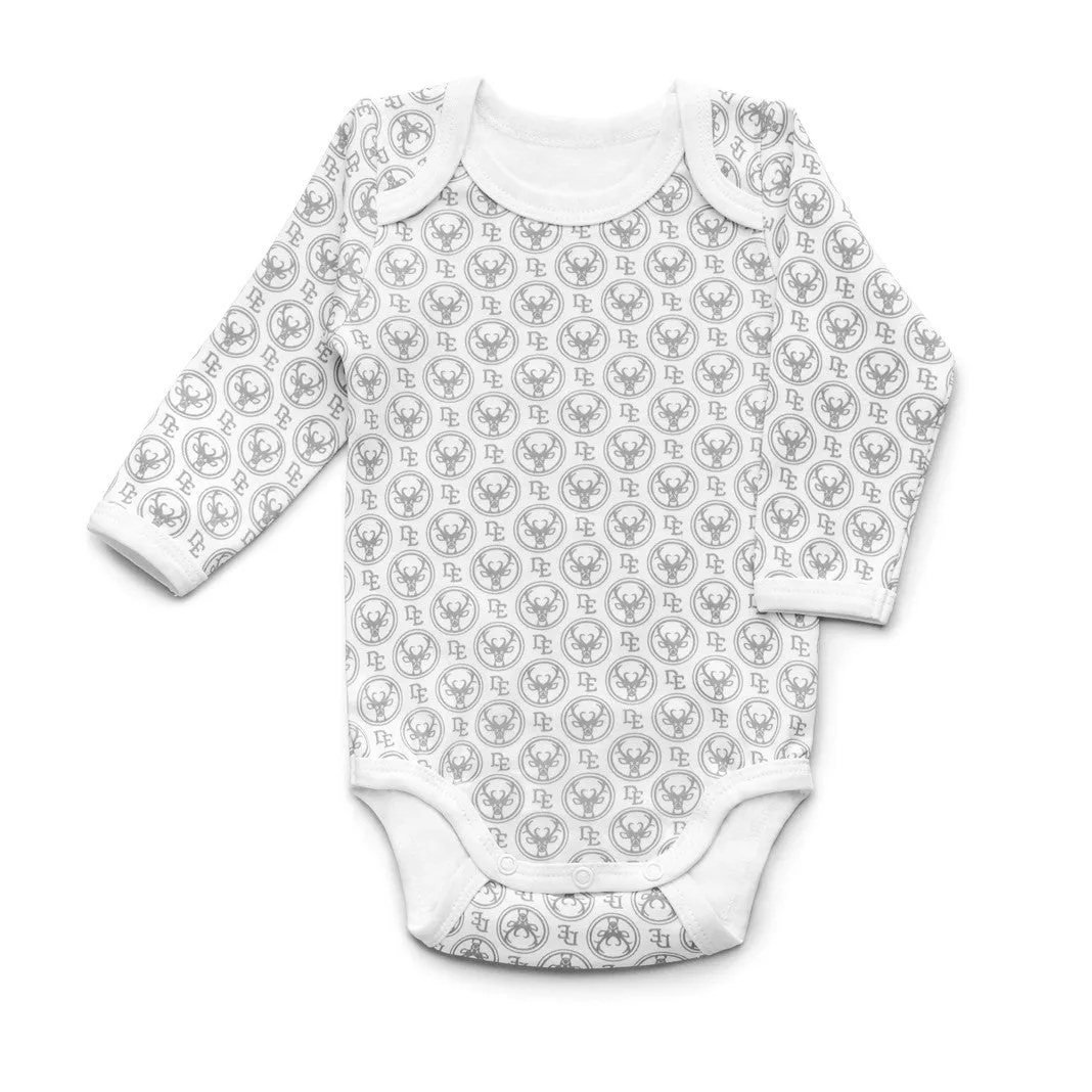 Long Sleeve Bodysuit with Signature Print