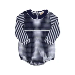 Long Sleeve Bradford Bubble - Nantucket Navy Stripe