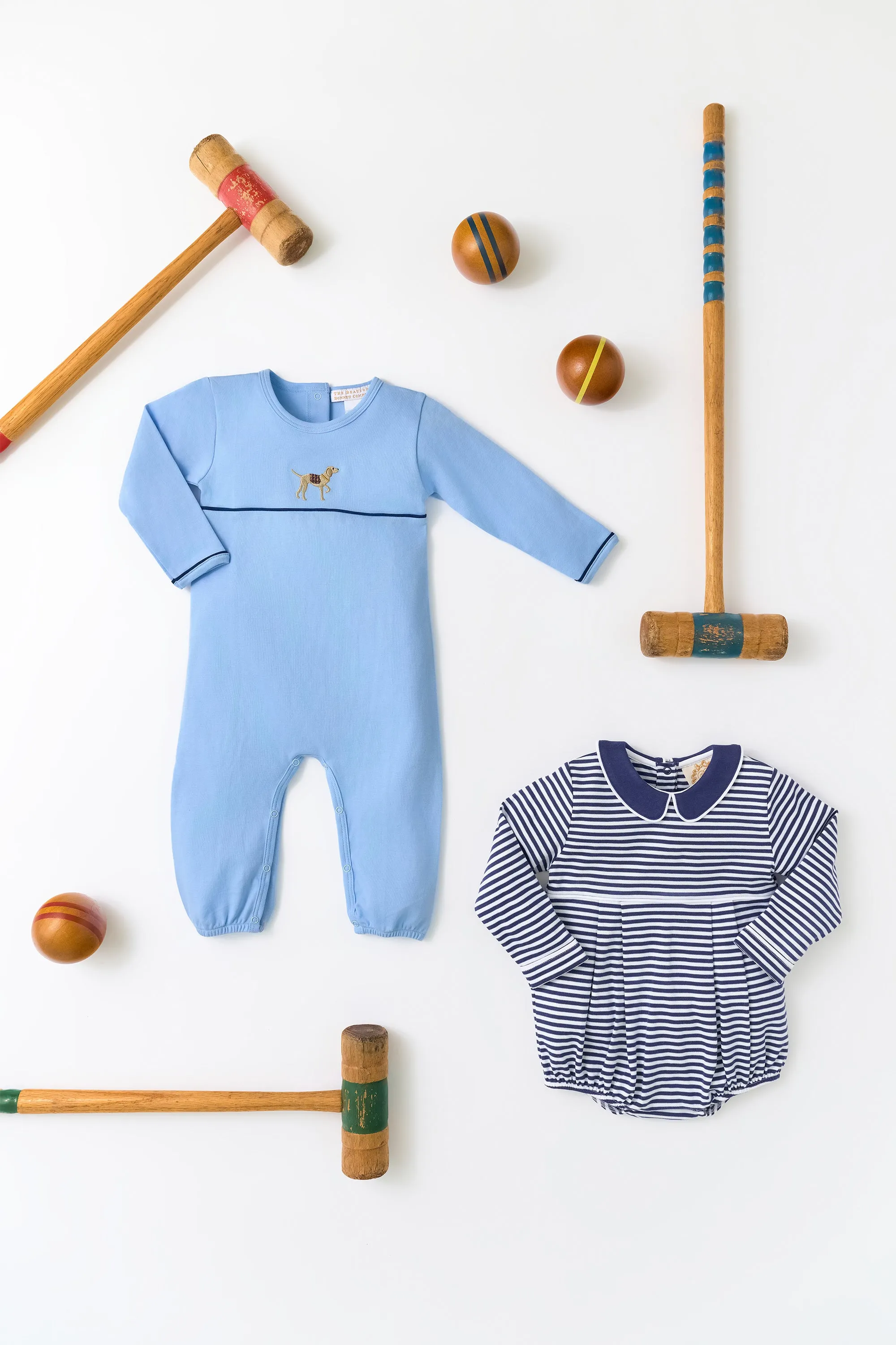 Long Sleeve Bradford Bubble - Nantucket Navy Stripe