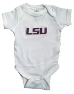LSU EMBROIDERED ONESIE