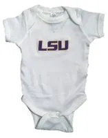 LSU EMBROIDERED ONESIE