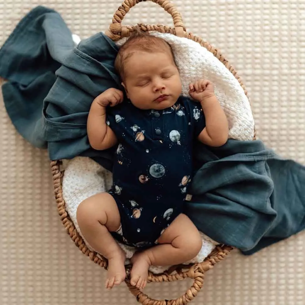 Milky Way Short Sleeve Organic Bodysuit